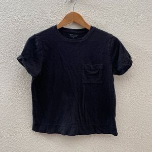 Athleta Organic Daily Pocket Tee T-Shirt XS Extra Small Black Color 486700